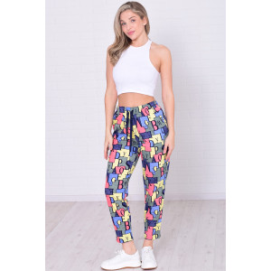 Брюки женские 8031е1 кулирка (р-ры: 42-64) лимон