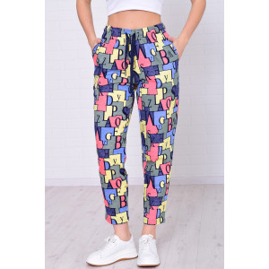 Брюки женские 8031е1 кулирка (р-ры: 42-64) лимон