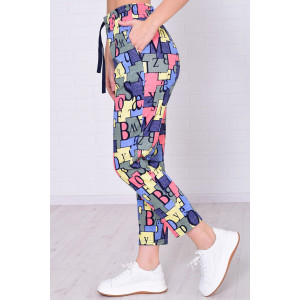 Брюки женские 8031е1 кулирка (р-ры: 42-64) лимон