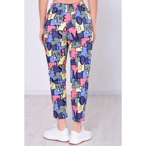 Брюки женские 8031е1 кулирка (р-ры: 42-64) лимон