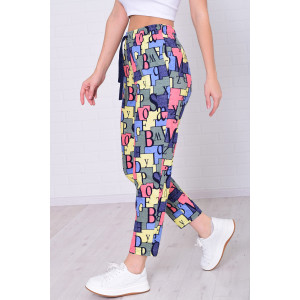 Брюки женские 8031е1 кулирка (р-ры: 42-64) лимон