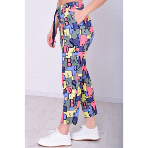 Брюки женские 8031е1 кулирка (р-ры: 42-64) лимон