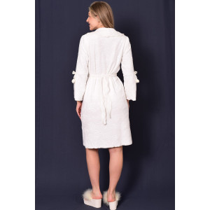 Халат женский 3222 велсофт (р-ры: 42-52) молоко
