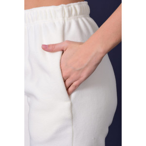 Брюки женские 8066н флис (р-ры: 42-56) молоко