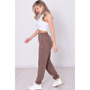 Брюки женские 8066о флис (р-ры: 42-56) мокко