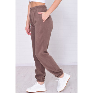 Брюки женские 8066о флис (р-ры: 42-56) мокко