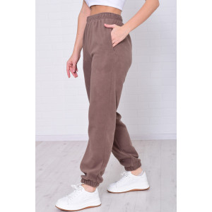 Брюки женские 8066о флис (р-ры: 42-56) мокко