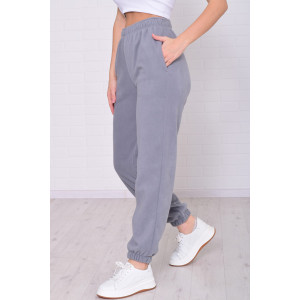 Брюки женские 8066м флис (р-ры: 42-56) светло-серый