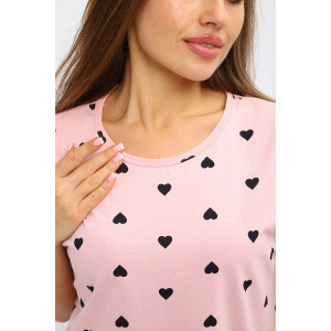 Туника женская №230 кулирка (р-ры: 44-58) розовый