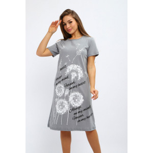 Туника женская №228 кулирка (р-ры: 48-62) серый