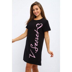 Туника женская №227 кулирка (р-ры: 44-56) черный