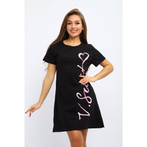 Туника женская №227 кулирка (р-ры: 44-56) черный