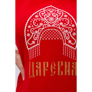 Сорочка женская "Царевна 3" кулирка (р-ры: 44-54) красный