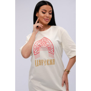 Сорочка женская "Царевна 2" кулирка (р-ры: 44-54) молоко