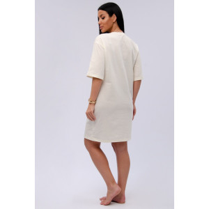 Сорочка женская "Царевна 2" кулирка (р-ры: 44-54) молоко