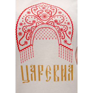 Сорочка женская "Царевна 2" кулирка (р-ры: 44-54) молоко