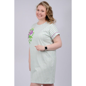 Сорочка женская "Фиалка" кулирка (р-ры: 50-60) Сорочка женская "Фиалка" кулирка (р-ры: 50-60)