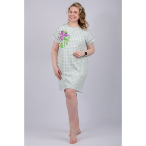 Сорочка женская "Фиалка" кулирка (р-ры: 50-60) Сорочка женская "Фиалка" кулирка (р-ры: 50-60)