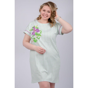 Сорочка женская "Фиалка" кулирка (р-ры: 50-60) Сорочка женская "Фиалка" кулирка (р-ры: 50-60)