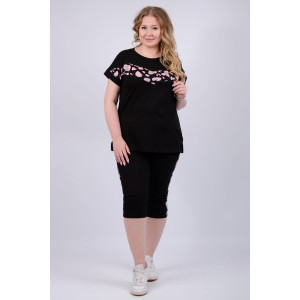 Костюм двойка женский "Орнелла 2" кулирка (р-ры: 50-60) Костюм двойка женский "Орнелла 2" кулирка (р-ры: 50-60)