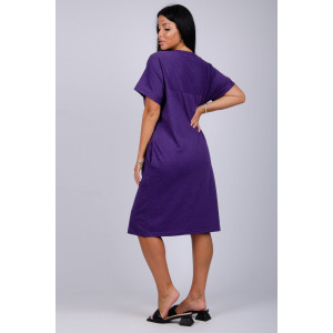Платье женское "Люпин" кулирка (р-ры: 50-60) фиолетовый Платье женское "Люпин" кулирка (р-ры: 50-60) фиолетовый