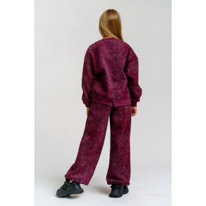 Костюм двойка детский 983Д футер 3-х нитка с начёсом пенье (р-ры: 28-44) марсал винтаж