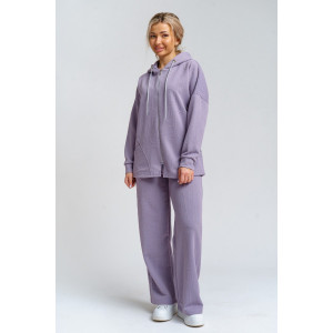 Костюм двойка женский 919 трикотаж 3Д (р-ры: 46-60) сирень
