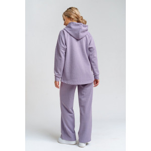 Костюм двойка женский 919 трикотаж 3Д (р-ры: 46-60) сирень