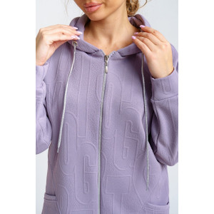 Костюм двойка женский 919 трикотаж 3Д (р-ры: 46-60) сирень