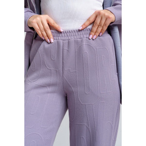 Костюм двойка женский 919 трикотаж 3Д (р-ры: 46-60) сирень