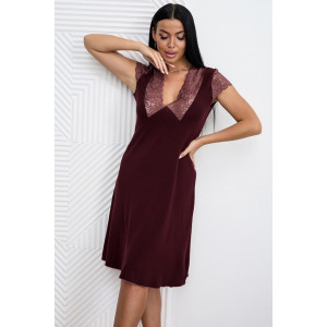 Сорочка женская 0303-19 вискоза (р-ры: 50-60) шоколадный