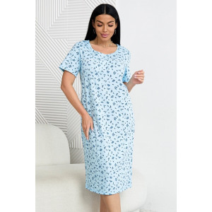 Сорочка женская 0601-16 кулирка (р-ры: 52-64) голубой