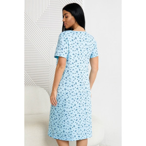 Сорочка женская 0601-16 кулирка (р-ры: 52-64) голубой