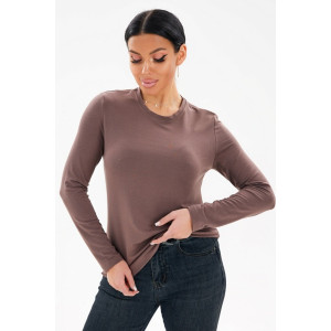 Лонгслив женский 0130-61 вискоза пенье (р-ры: 46-58) капучино