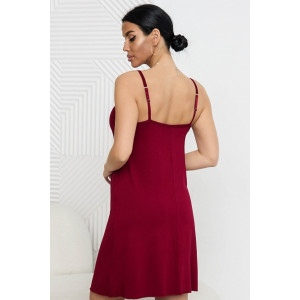 Сорочка женская 0871-12 вискоза (р-ры: 46-56) бордо