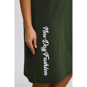 Туника женская №222 кулирка (р-ры: 48-62) хаки