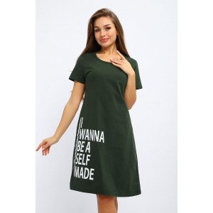 Туника женская №222.1 кулирка (р-ры: 48-62) хаки