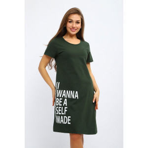 Туника женская №222.1 кулирка (р-ры: 48-62) хаки