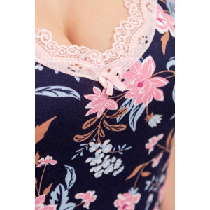 Сорочка женская 0764-41 кулирка (р-ры: 42-56) цветы