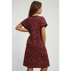 Халат женский №224 кулирка (р-ры: 50-60) синий