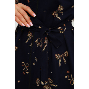 Халат женский №216.2 кулирка (р-ры: 46-56) синий