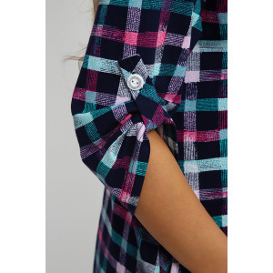 Рубашка-туника женская №212.3 кулирка (р-ры: 46-60) синий-2