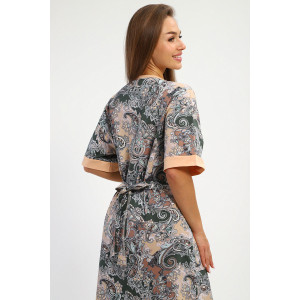 Халат женский №217 кулирка (р-ры: 50-60) хаки