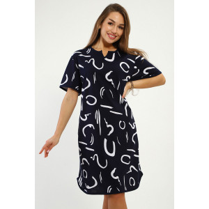 Туника женская №235.1 кулирка (р-ры: 52-62) синий