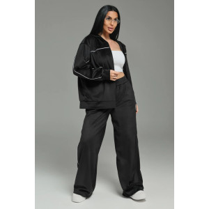 Костюм двойка женский "Пандора" велюр (р-ры: 46-60) черный