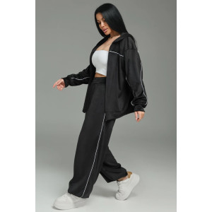 Костюм двойка женский "Пандора" велюр (р-ры: 46-60) черный