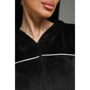 Костюм двойка женский "Пандора" велюр (р-ры: 46-60) черный