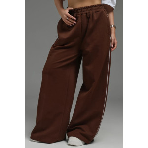 Брюки женские "Дуэт" лакост 2-х нитка пенье (р-ры: 44-62) коричневый