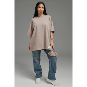 Футболка женская "Анита-2" кулирка (р-ры: 44-66) песочный