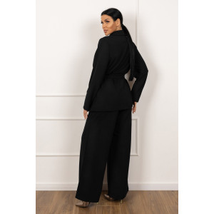 Костюм двойка женский 2123 креп (р-ры: 48-58) черный